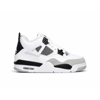 Tenis Deportivo Jordan Retro 4 Blanco Negro